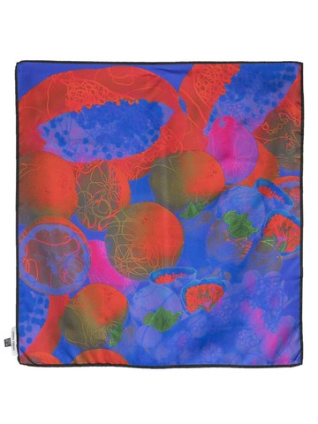 Henrik Vibskov - Dark Tutti Frutti silk scarf - women - Silk - One Size - Blue