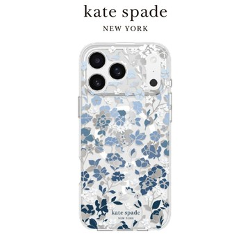 kate spade iPhone 17系列 Magsafe 精品磁吸防摔殼 皇室藍 手機殼