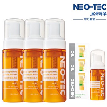 NEO-TEC 妮傲絲翠 深層潔顏慕斯150ml(三入)
