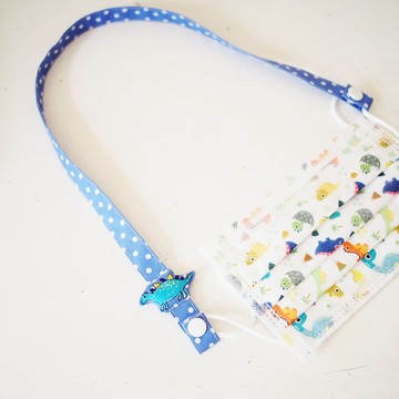 寶貝塗鴉造型口罩繩訂製 開學季 劍龍口罩繩