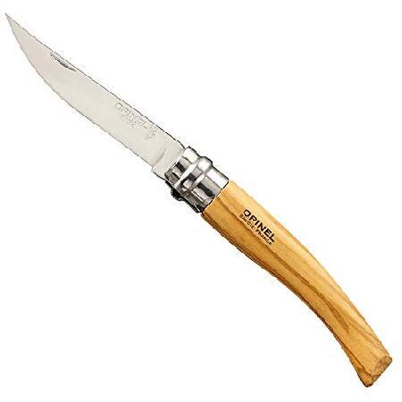 Opinel-Couteau Opinel Effile 12 Manche olivier 14 cm Virole tournante