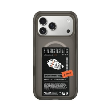 iPhone 17 Pro Max AirX 本質黑 - Marine Debris - 塑膠瓶條紋平鮋