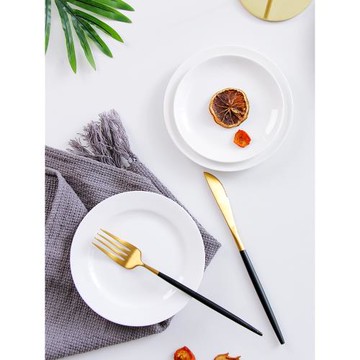 4個裝 骨瓷純白小碟子味碟醬醋碟瓷碟小盤子點心碟酒店家用陶瓷碟