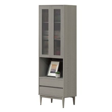 文創集  卡利文2尺二門二抽展示櫃/收納櫃 -60x40x190cm免組