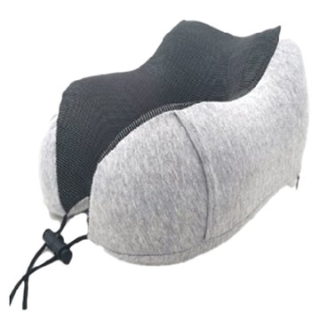 FANCY LIFE M型記憶棉頸枕 磁石布面料 親膚柔軟提供舒適體驗  29 x 25 x 14cm  深灰色