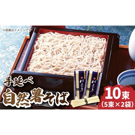 ふるさと納税 手延べ 自然薯そば 500g（250g×2)   蕎麦 そば 自然薯   南島原市   川上製麺 [SCM021] 長崎県南島原市