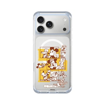 iPhone 17 Pro Max ClearX (MagSafe 兼容) 冰透藍 - 迪士尼-米奇 Mickey - 朋友們的三連拍