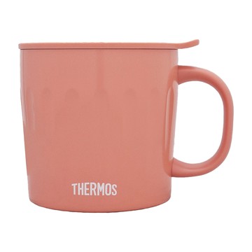 THERMOS 膳魔師 不鏽鋼真空保溫馬克杯  珊瑚橘  450ml  1個