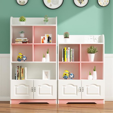 簡約書柜書架簡易落地飄窗臺置物架客廳儲物臥室兒童學生家用收納