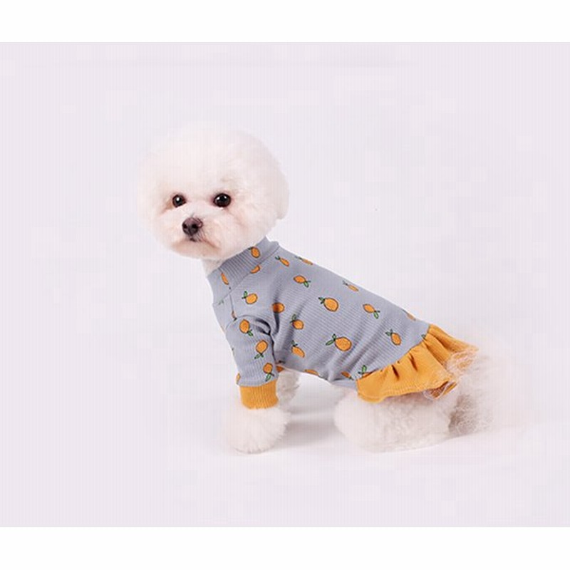 犬服 新作 ワンピース レモン柄 犬 服 ドレス お揃い 伸縮性 可愛い 犬の服 スカート ドッグウェア 秋冬 小型犬 中型犬 ストレッチ 猫 ワンコ服 通販 Lineポイント最大0 5 Get Lineショッピング