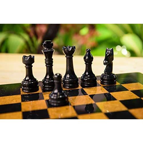 Marble Chess Set, Black Tan