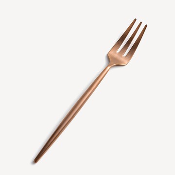 葡式 設計風潮 13.5cm 不銹鋼小叉│古銅玫金│單品 （隨機出貨 2叉或3叉）