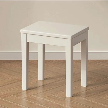 實木小方凳家用板凳現代簡約客廳餐邊凳白色凳子矮凳梳妝凳四方凳 LPS105 公司貨 保售後 快速出貨