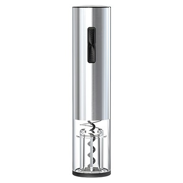 家適通 電動紅酒開瓶器 ABS材質 LED藍光 可拆底蓋  銀色  1個