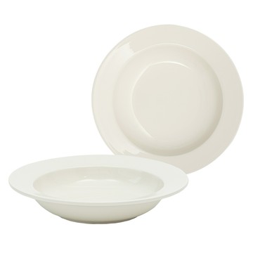 MAISON OBJET 羅倫斯 義大利麵碗  2個  乳白色