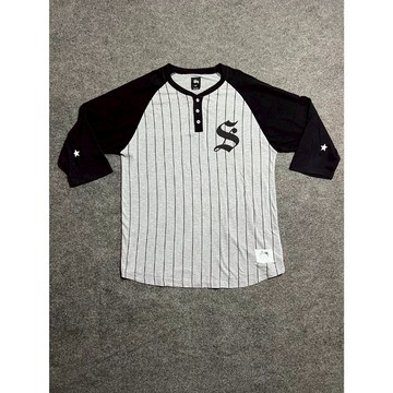 【TACKSTHGOOD】 稀有老品 Stussy All City Champs 七分袖棒球衫
