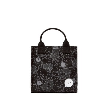 【HC STORE】【白白日記聯名款】手提包-滿版白白黑色款