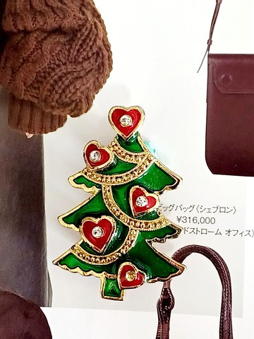 vintage jewelry 溫馨愛心萊茵聖誕樹 別針 胸針