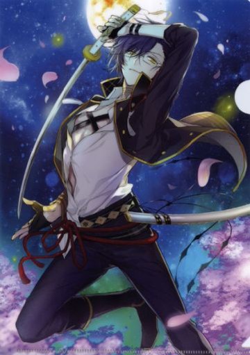 明石國行刀劍亂舞-ONLINE-二周年紀念祝畫A4清晰文件收藏vol.5