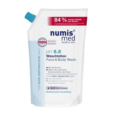 德國numis med樂美思PH5.5洗臉沐浴2合1潔膚露-補充包500ml - 500ml超值3包