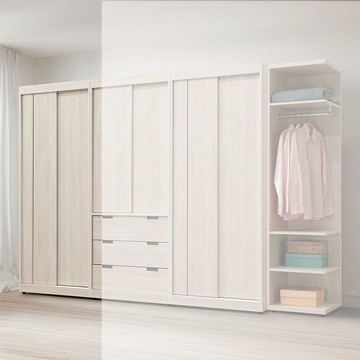 【LOVE樂芙】多安卡拉雙吊推門衣櫥(HY780)A25CH0759