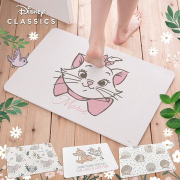 收納王妃迪士尼經典動物 吸水珪藻土地墊 60*39