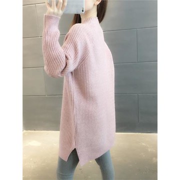 中長款毛衣女遮屁股2025年秋冬裝加厚小個子配大衣的打底衫裙洋氣