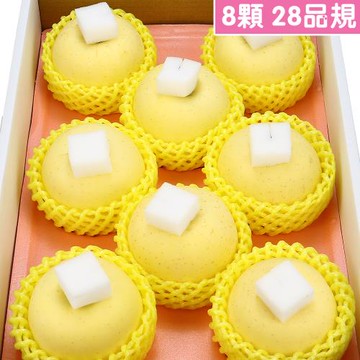愛蜜果 日本青森金星牛奶蘋果8顆禮盒(約2.8公斤/盒)