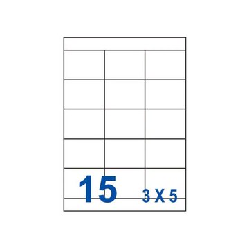 裕德 三用 電腦 標籤  15格 70X50.8mm 白色 1000張 /箱 US4278-1K