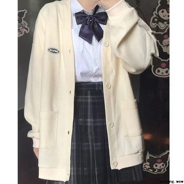 外套 💦💦華夫格開衫衛衣女設計感小眾春秋款慵懶風針織外套百搭學生上衣潮