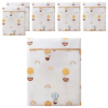 細網洗衣袋 Set 加厚材質 隱藏拉鍊 耐久洗滌  氣球 白色  1組