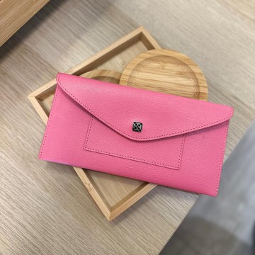 Tosca | Letter Wallet お手紙| 真皮 薄 長皮夾/卡片- 粉紅