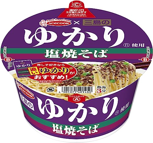 エースコック 三島のゆかり使用 塩焼そば 80g 12個