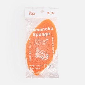 龜之子束子銀離子抗菌清潔海綿 葉形橘