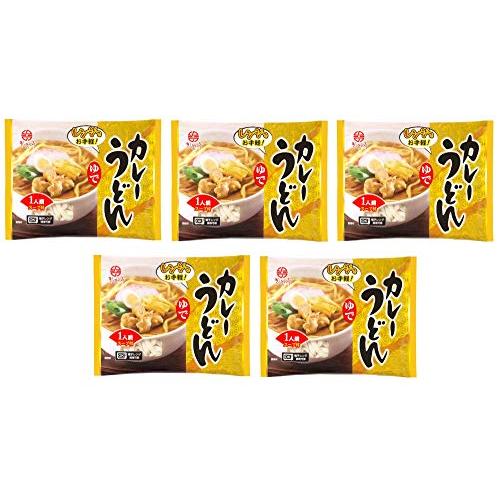 [なごやきしめん亭] レンジで簡単! ゆで カレーうどん 195g×5   麺 うどん