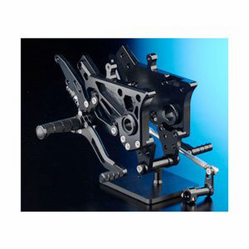 NITRO RACING NITRO RACING:ナイトロレーシング バックステップ カラー：ブラック／シルバー GPZ750R GPZ900R  通販 LINEポイント最大0.5%GET | LINEショッピング