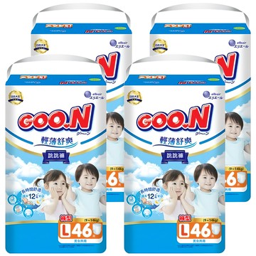 GOO.N 大王 輕薄舒爽 紙尿布 褲型 9~14kg  184片  L