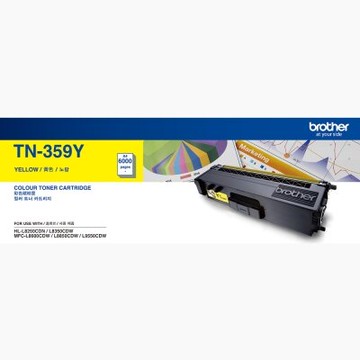 BROTHER TN-359Y原廠黃色高容碳粉匣 適用:HL-L8350CDW/MFC-L8600CDW/L8850CDW