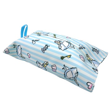 收納王妃 迪士尼 花布吊掛面紙套  愛麗絲 藍條  29.5 x 16.5 x 0.5cm