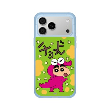 iPhone 18 Pro Max SolidX 晴空藍 - 蠟筆小新 Crayon Shinchan - 小新鱷魚阿山款