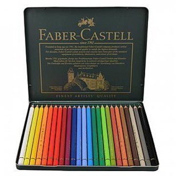 Faber-Castell 畫材專家  專家級綠盒油性色鉛筆24色(110024)