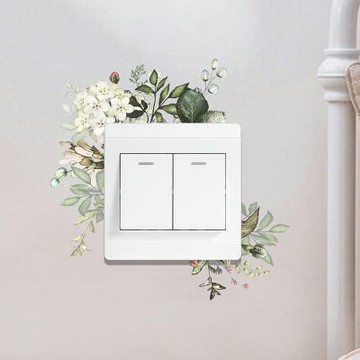 【MR.ZAKKA】創意萬用裝飾貼紙-植物主題 清新白色枝枒花葉 居家節慶布置 DIY可移式壁貼 無痕壁貼 牆貼