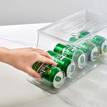 新品上市 家用飲料收納架透明啤酒架子冰箱置物架 幸福驛站