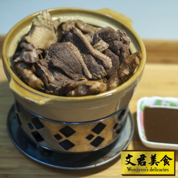 ⽂君美食 超值三件套 | 台灣純正紅⾯種鴨公⿇油老薑暖⾝濃香薑⺟鴨（固型物300g-湯1700g）三入組