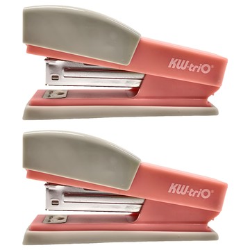 KW-triO 堡勝企業 3號訂書機 文書用品 紙張文件固定  粉紅色  2個