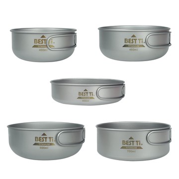 【鈦碗 單入】700ml 碗 可堆疊收納 環保餐具 純鈦餐具 露營