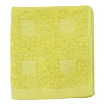 Crocodile 鱷魚 摩登方格素色方巾  黃色  1個