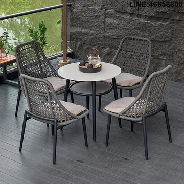 藤編桌椅 沙發椅 戶外家具 酒店家具 度假村家具 戶外沙發 庭院家具 躺椅 戶外桌椅組合 休閒家具 露營桌椅 商用家具 室外網紅桌子花園露天庭院藤編戶外桌椅陽臺室內客廳休閑藤靠椅子 支持訂製 免運到府 快速出貨