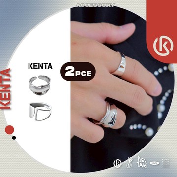 🌾健太選物🌾半空寬波紋雙摺戒 中性戒指 經典戒指 戒指男 戒指女 飾品 女飾品 男飾品