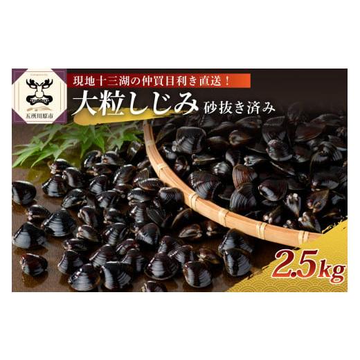 ふるさと納税 青森県 五所川原市 津軽十三湖産 大粒しじみ冷凍2.5kg（冷凍・砂抜き済）